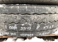 275/70R22.5 Tyre with rim;  1pcs