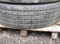 275/70R22.5 Tyre with rim;  1pcs