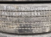 275/70R22.5 Tyre with rim;  1pcs