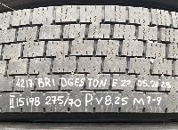 275/70R22.5 Tyre with rim;  1pcs