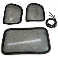 77701394 Rear Windows Glass, Set 3pcs TREMPEX for SCANIA LS110S 42