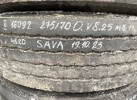 275/70R22.5 Tyre with rim;  1pcs