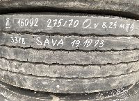 275/70R22.5 Tyre with rim;  1pcs